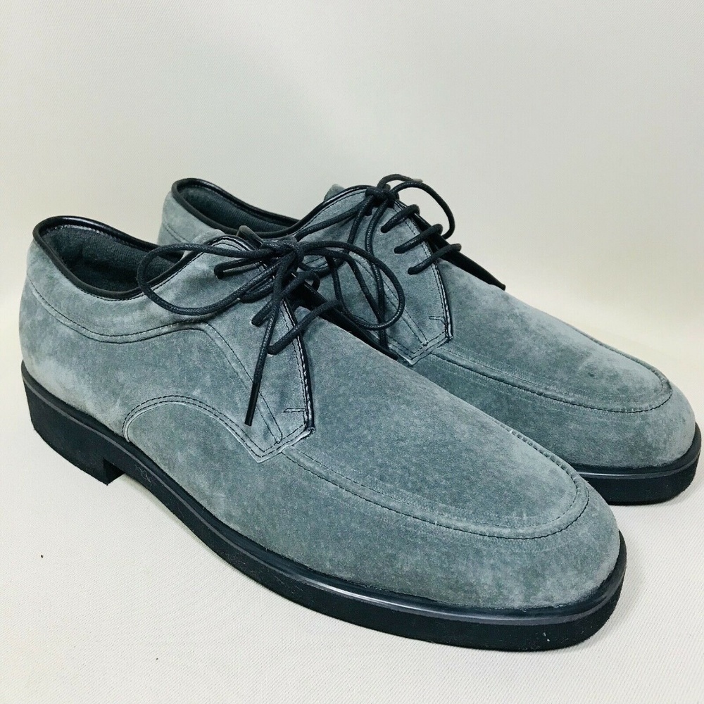 Stuart McGuire Gray Suede Leather Laceup Shoes 9B